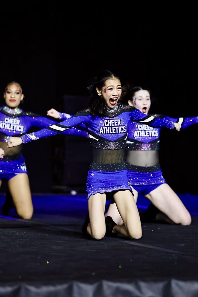 Roselyn performing with Blue Heat at Nation's Choice Grand Nationals 2025 all-star cheer competition